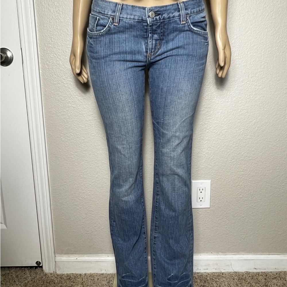 bebe Women's Blue Boot Cut Jeans